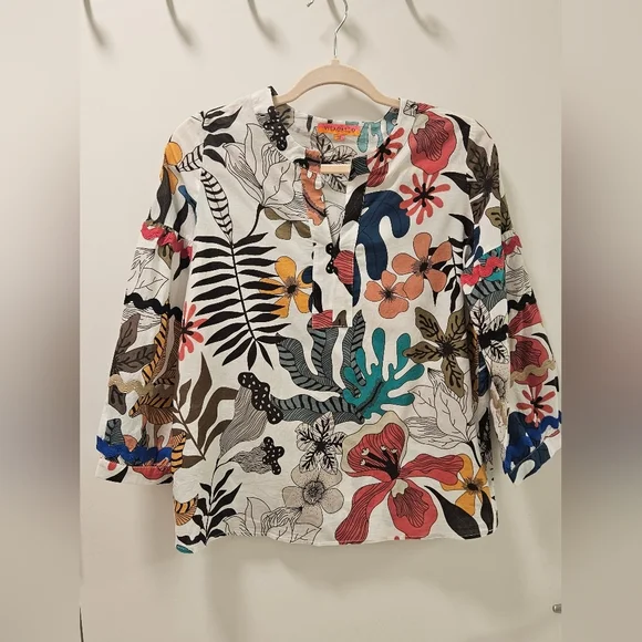 Vilagallo Lucera Top Women Blouse Size 38 - Picture 4 of 15